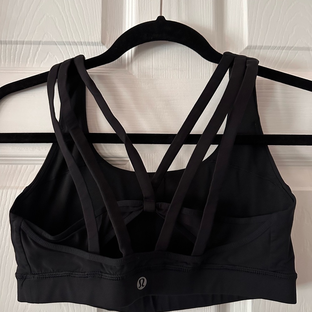 Lululemon Black Energy Bra Exhale Size 8 - Picture 7 of 11